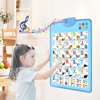 electronic interactive alphabet wall chart talking abc 123s music poster best educational toy for toddler kids