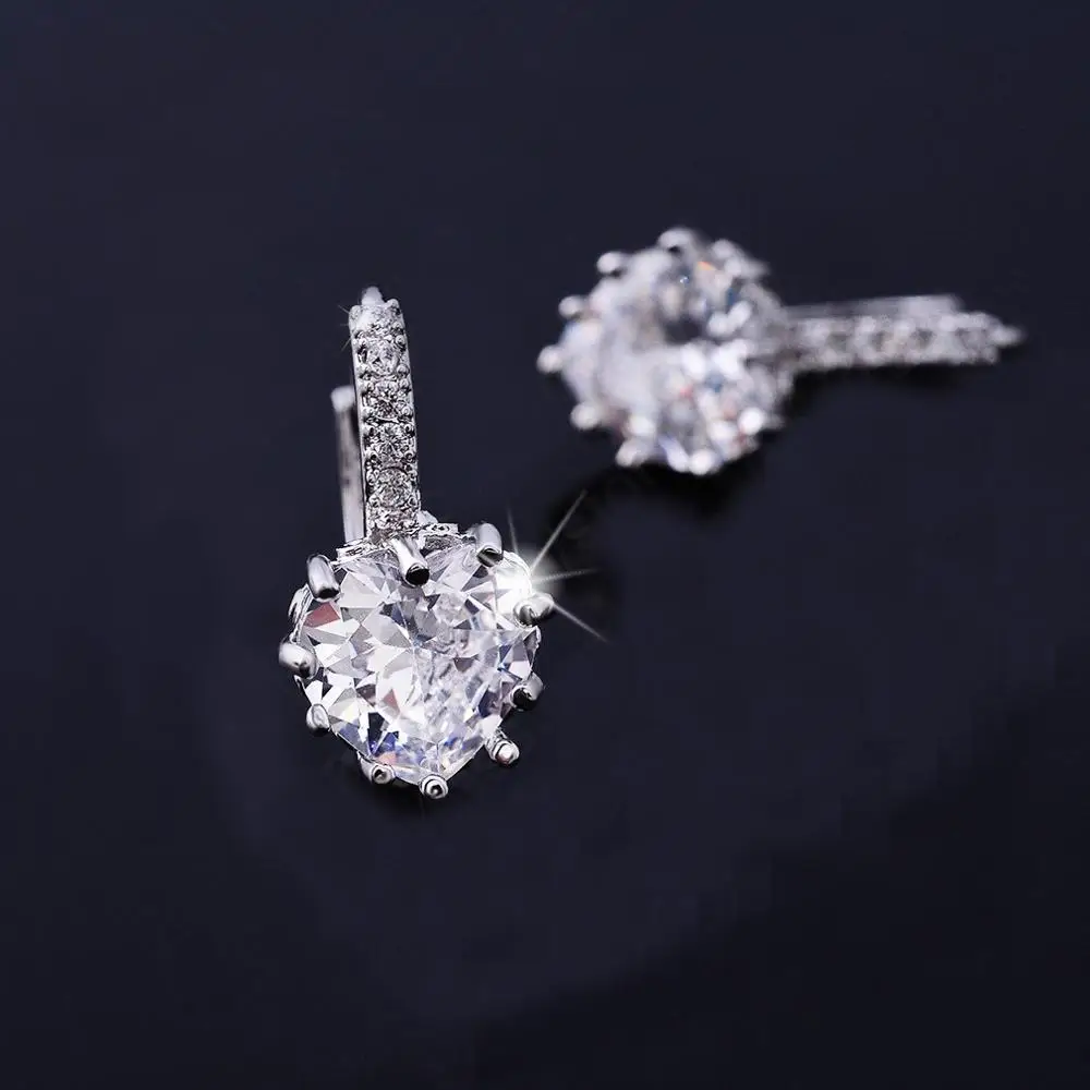 Женские серьги из серебра 925 пробы с фианитом|stone earrings|earrings fashionfashion earrings |