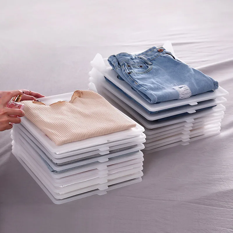 5 шт./компл. набор стеллажей для футболок простой органайзер отделки платья