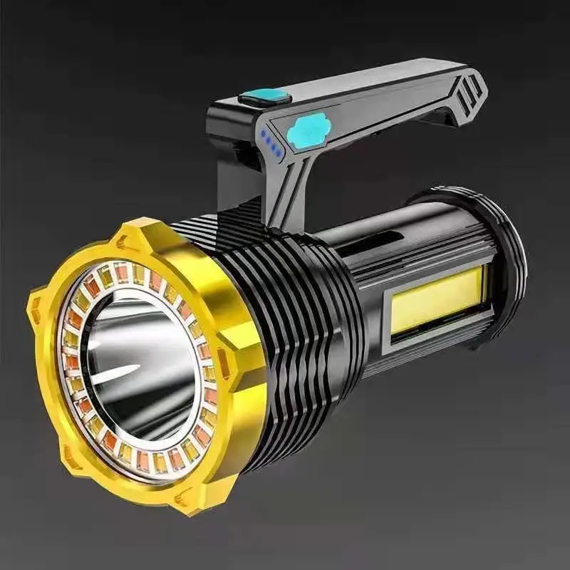 

Фонарик XANES, 500 лм, М, LED + COB, USB Type-C, перезаряжаемый, для наружного освещения, светодиодный прожектор IPX6, водонепроницаемый прожектор