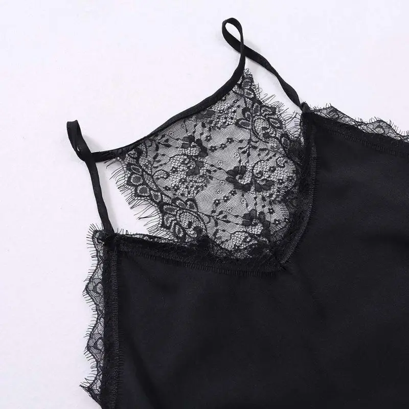 Платье женское кружевное комбинированное на бретелях пляжный Повседневный