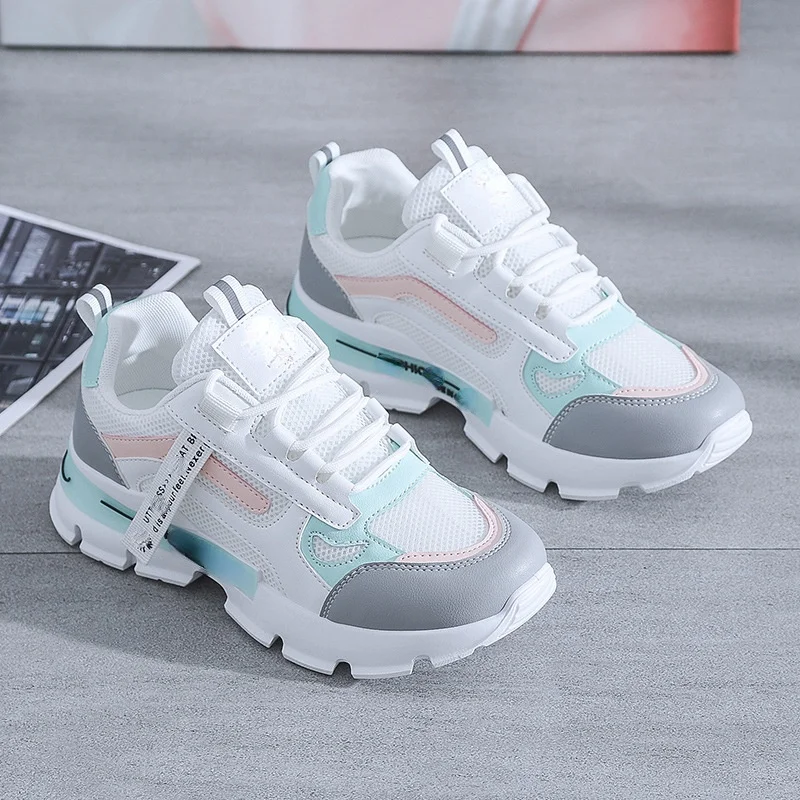 

Women Sneakers Winter Warm Fur 2021 Fashion Korean Women Chunky Sneakers Platform Autumn Breathable Mixed Colors Women Shoes