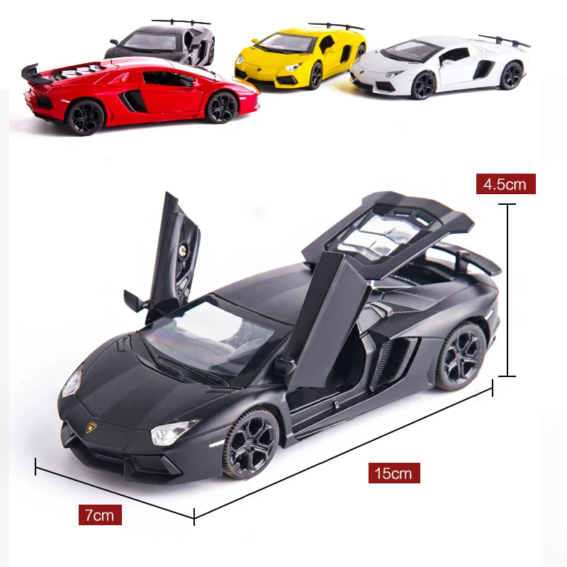 Modelo de Carro Quente para Crianças Aventador Esportivo Diecast Som Super Corrida Levantamento Cauda Roda Carro Presentes 1:32 Lp740-4 s 2 Brinquedos e hobbies