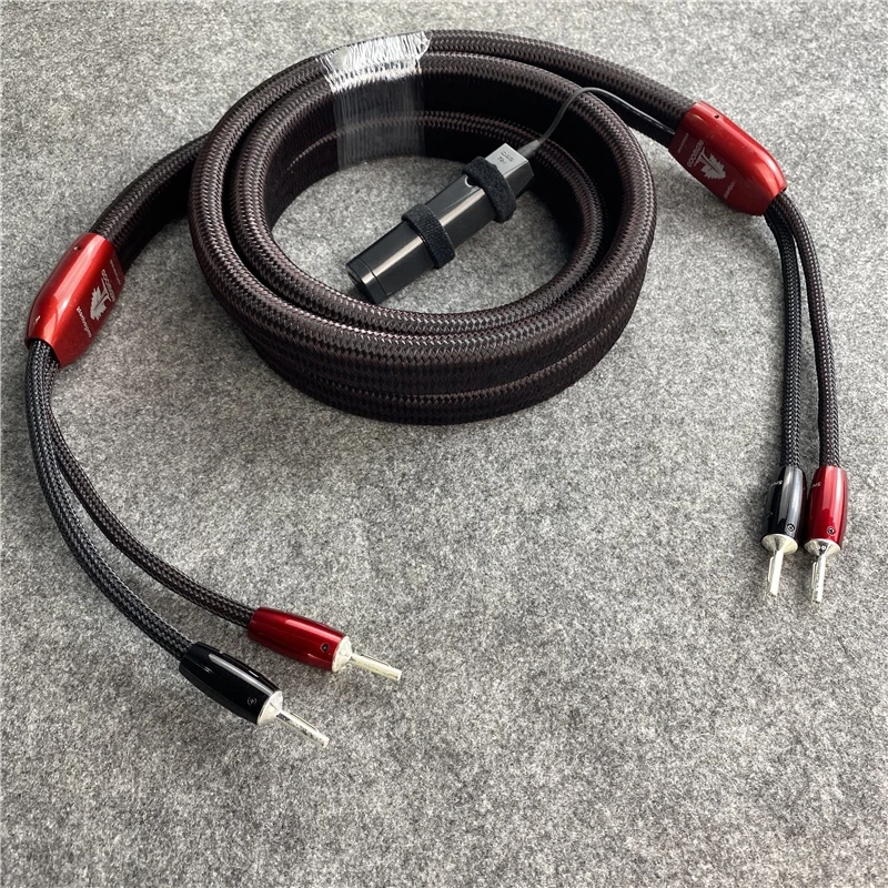 

1Pcs Redwood Center Speaker Cable PSS Silver HiFi Audio Line 1000 Spade & Banana Plug