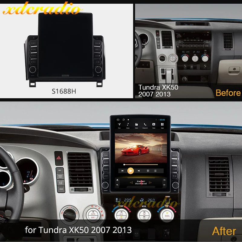 Xdcradio 10 4 &quotTesla Style Screen Android для Toyota Sequoia 2008-2018 Tundra 2006-2013 автомобильный Радио