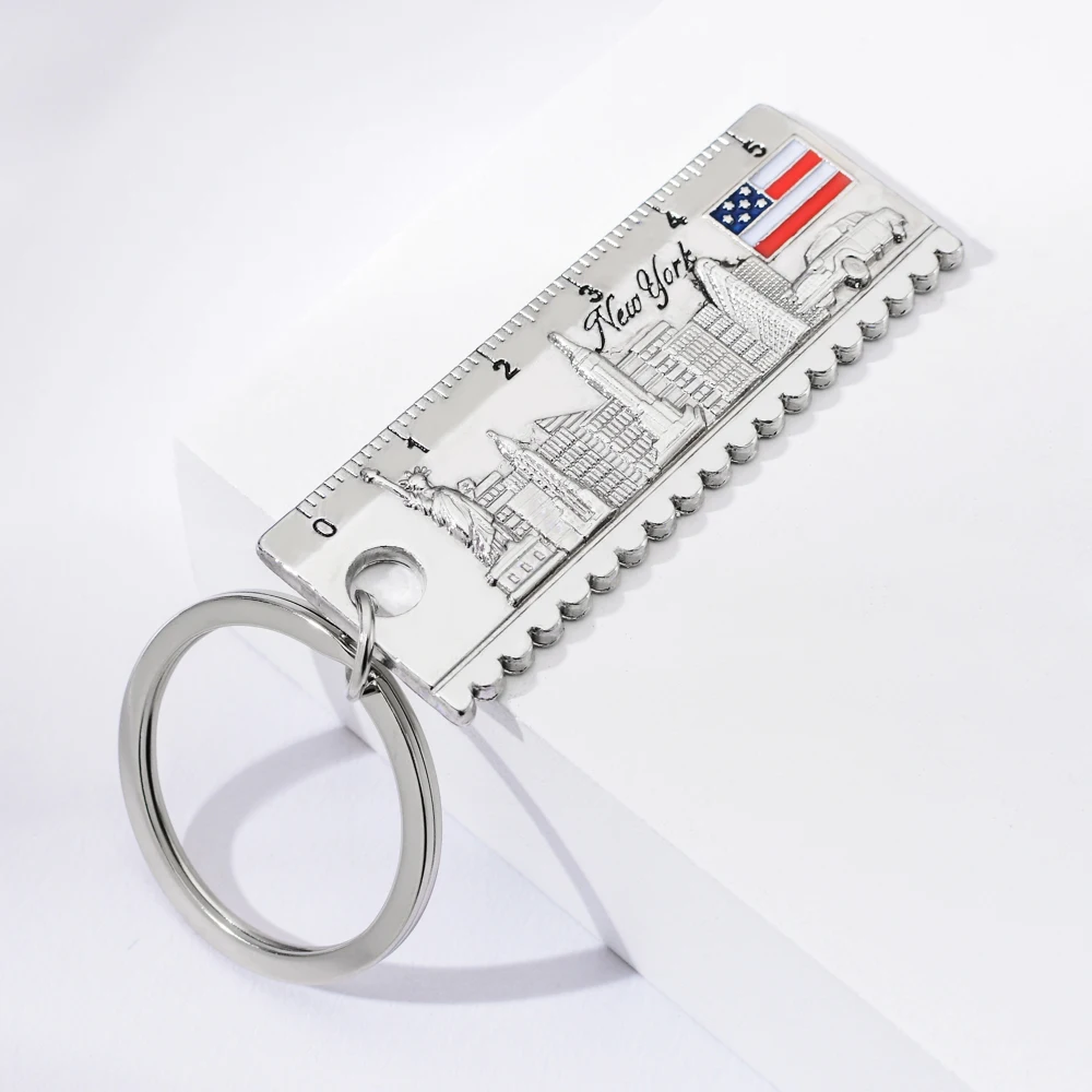 Нью Йорк строительный брелок с буквенным принтом из цинкового сплава ментальная