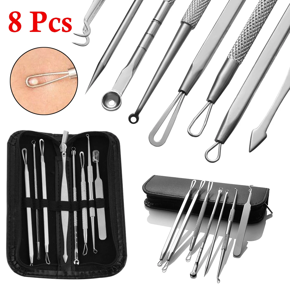 

8 шт./набор, инструменты для удаления чёрных точек на лице