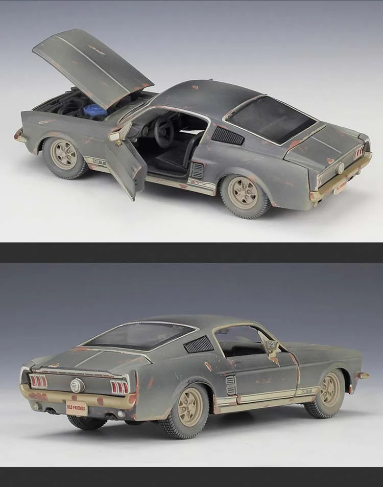 Maisto 1:24 1967 Mustang GT старая версия литая металлическая модель автомобиля для детей подарок коллекция игрушек