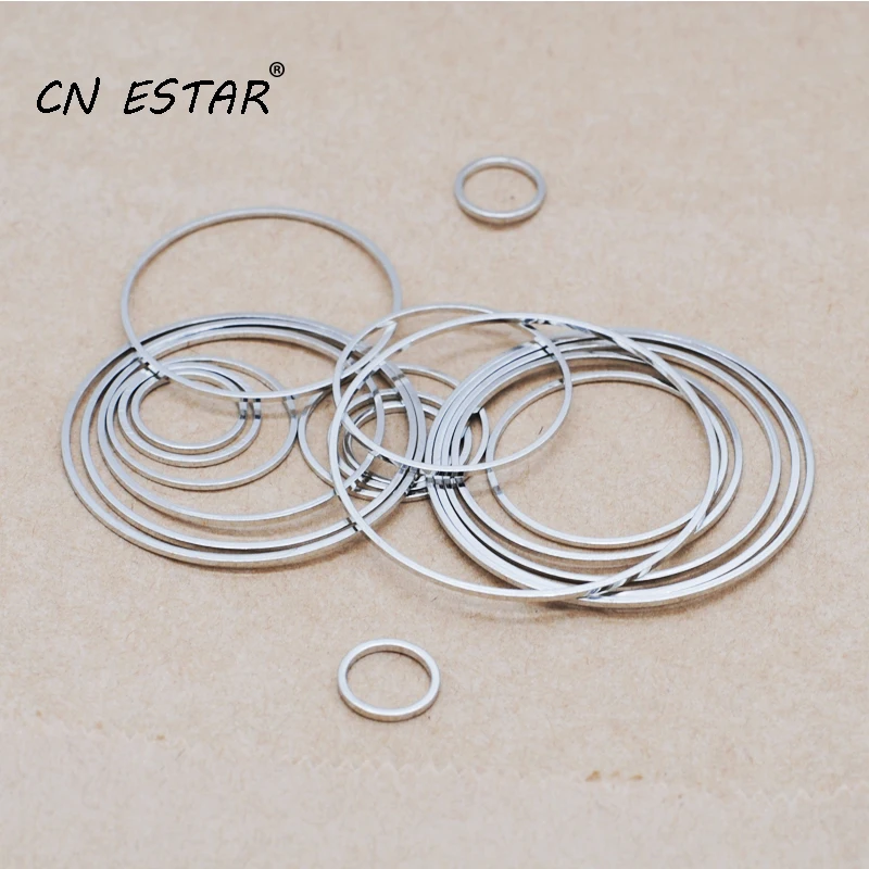 50 шт./лот геометрические аксессуары круглой формы из родиевого цвета сделай сам