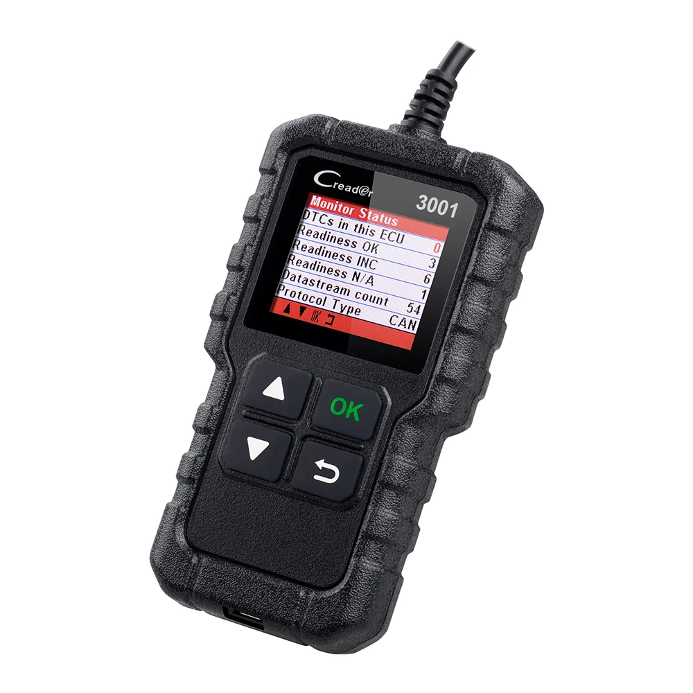 Диагностический сканер LAUNCH X431 CR3001 считыватель кодов OBD2 OBDII EOBD Creader 3001 PK AL319 AD310 MS309