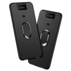 Чехол Funda для Asus ZenFone 6 ZS630KL, чехол I01WD 2A005EU, красный, синий, черный, классическое кольцо на палец, вращение на 360 градусов, Мягкий силикон