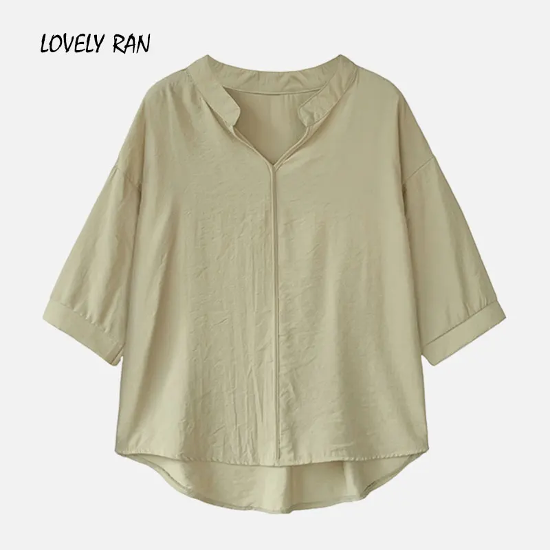 Элегантная женская блузка в Корейском стиле большие размеры милые блузки с