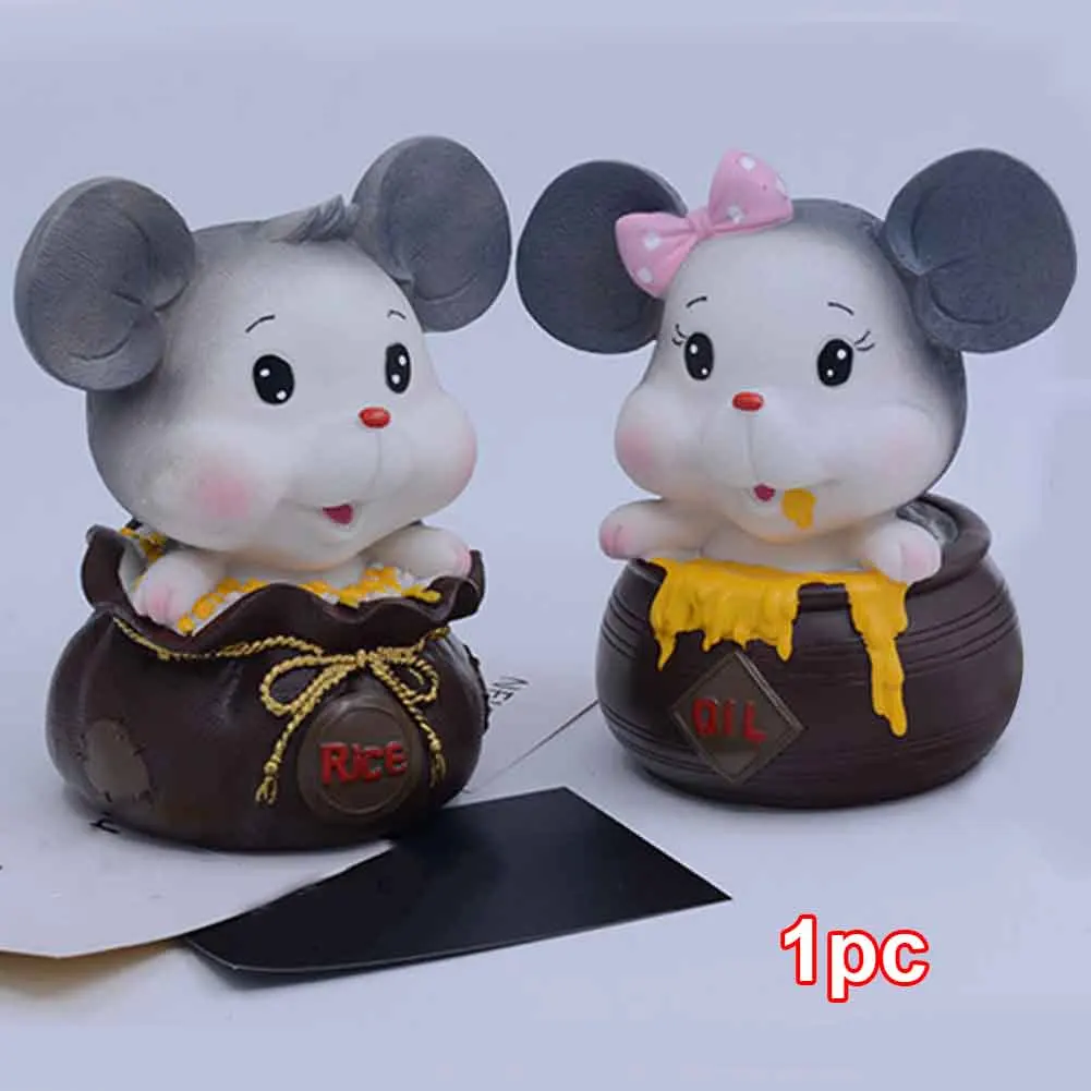 Практичная копилка для хранения монет в виде мультяшной мыши, виниловая форма для рабочего стола, подарок для детей, экономия денег, милый портативный наличный домашний декор