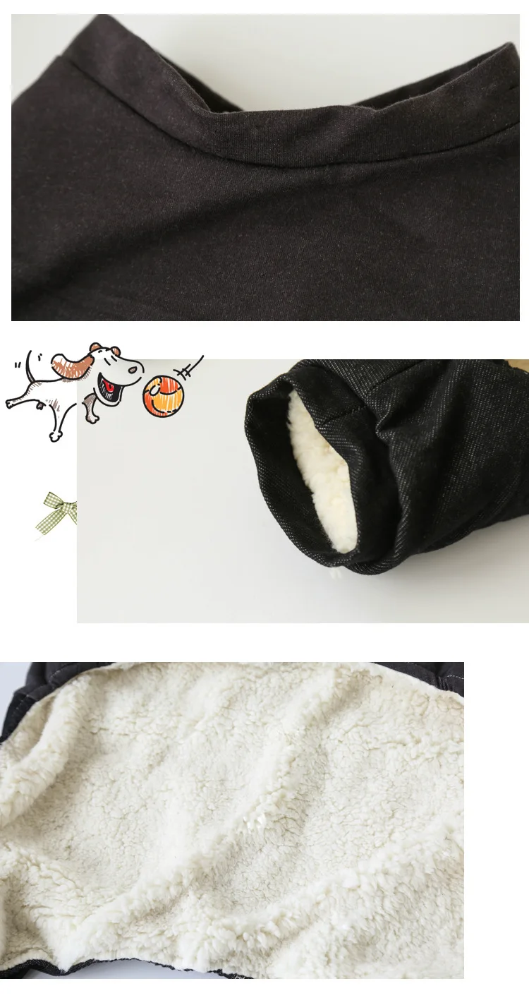 Теплая армейская большая собака пальто и куртки Толстая стеганая курточка