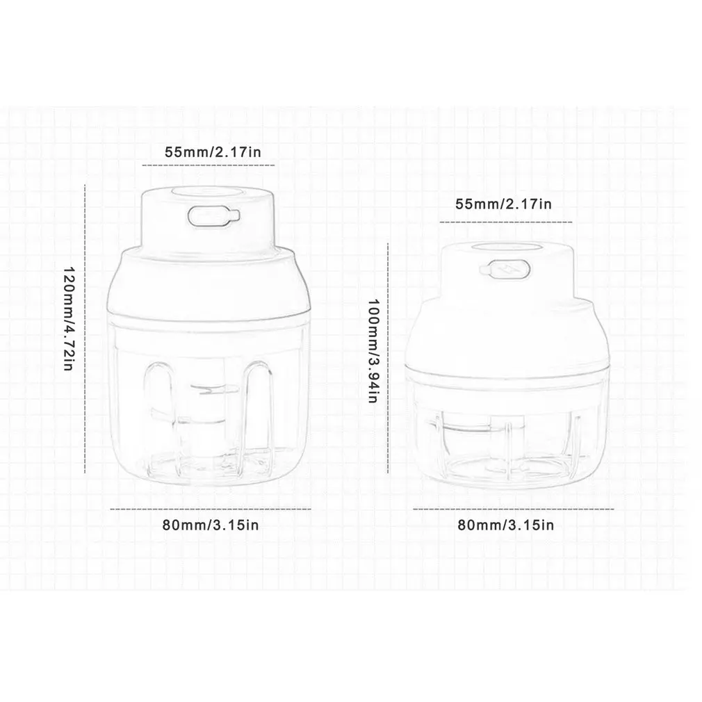 

Electric Food Crusher Mini Garlic Press Garlic Crusher Vegetable Chopper For Kitchen Crushed Garlic Crushed Ginger