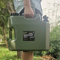 portable 18l bpa free emergency outdoor drinking water bucket 5 gallon bottle car driving carrier bucket faucet hiking