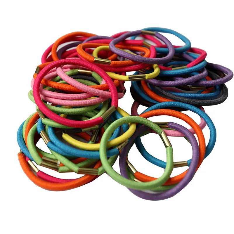 10 шт. милый держатель для волос девочек аксессуары тонкая эластичная резинка