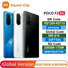 Poco F3 6GB 128GB/8GB 256GB Poco F3 5G NFC Internet Smartphone Dual Speaker 6.67inch Big Screen NFC Mobile Phone