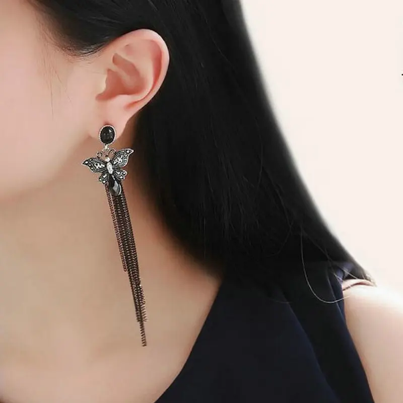 1 пара женские серьги Кисточки Из Нержавеющей Стали|Серьги-подвески| |