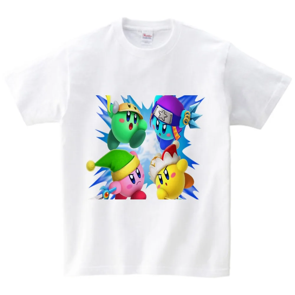 

Cute Girl T Shirt Game Kids T-shirts Star Allies Characters Children Summer Tops Boy Cartoon Anime Pink Pattern