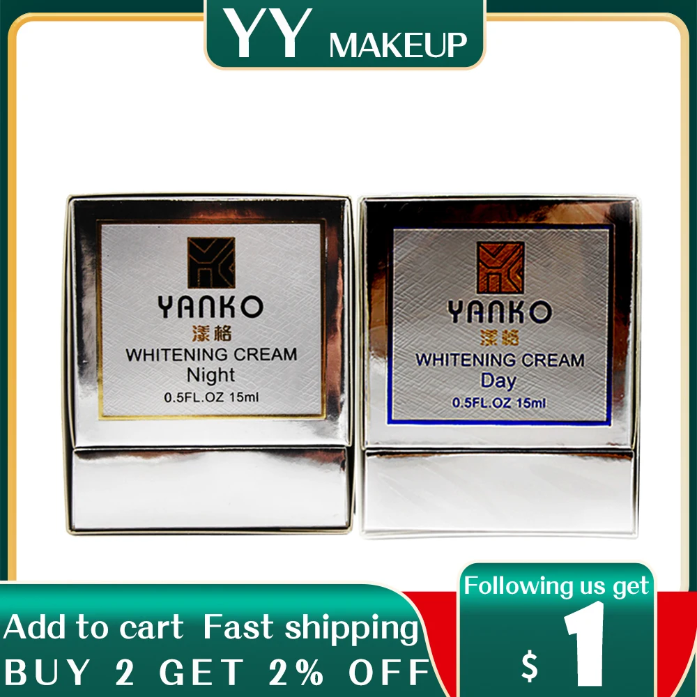 High quality Yanko Skin Care whitening day cream+night cream seventh generation