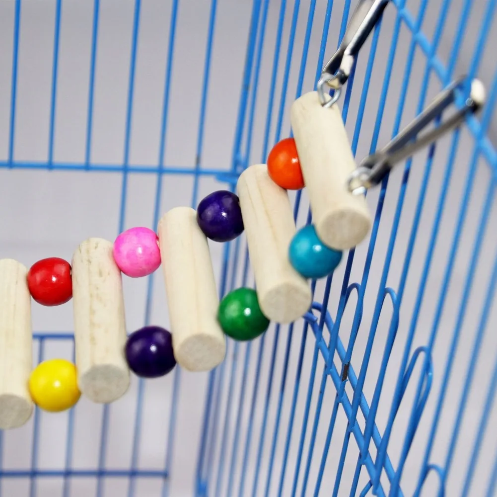 Woden лесенка качели гамак клетки для мелких животных птиц попугаев хомяка игрушки