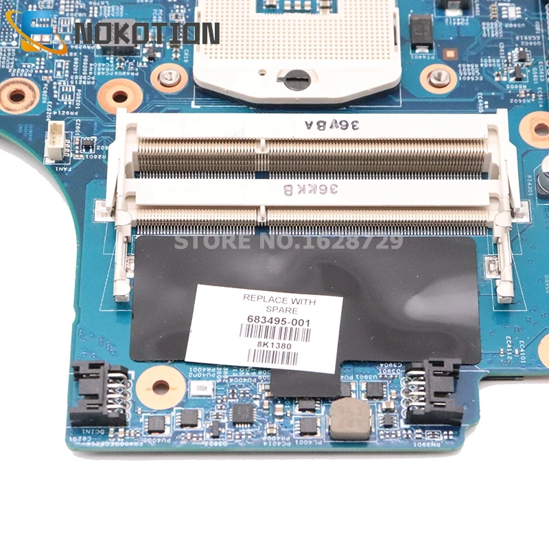 Материнская плата NOKOTION для ноутбука HP Probook 4440s 4540s 683495 501 001 601 HM76 UMA HD DDR3 полный