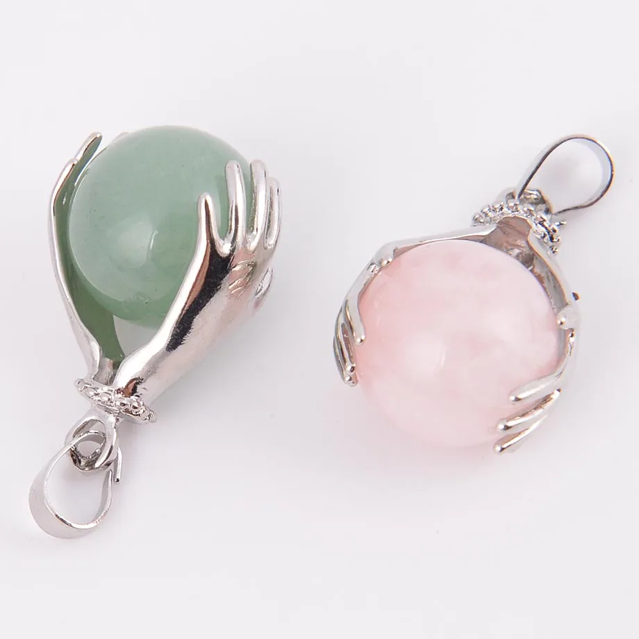 Натуральный тигровый глаз лазурит оникс опал круглые камни бусины кулон с двумя