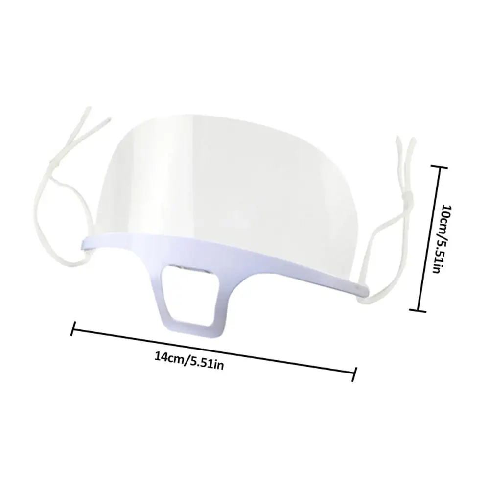 

30PCS Safety Face Shield Plastic Visor Protective For Kitchen Tools Anti-Fog Anti-Splash Transparent Food Face Shield For Mouth