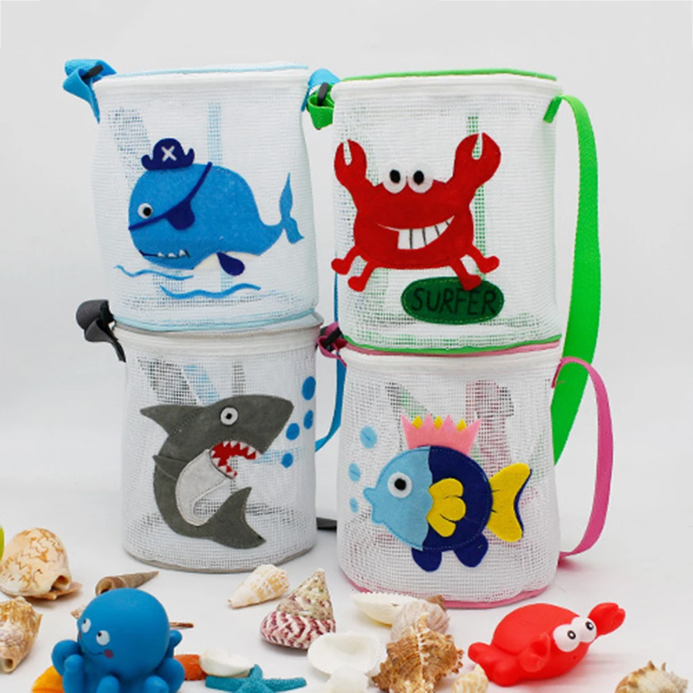 

Beach bathroom cute net bag toy bag children's toy net cartoon animal shape waterproof cloth beach toy beach storage bag