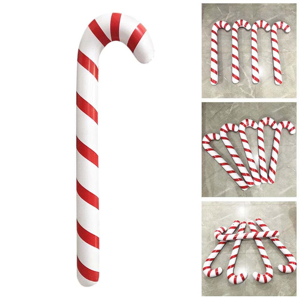 

Inflatable Santa Claus Walking Stick Festival Christmas Children Toy Stick Christmas Cosplay Party Accessories for Kids