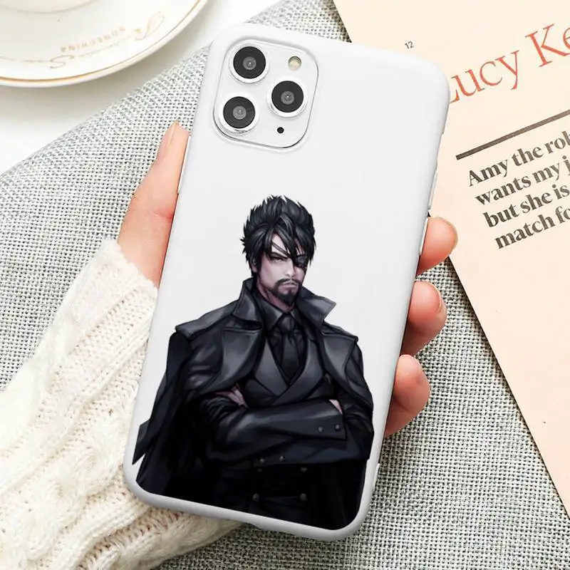 

Anime smoking handsome man Phone Case Candy Color for iPhone 11 12 mini pro XS MAX 8 7 6 6S Plus X 5S SE 2020 XR