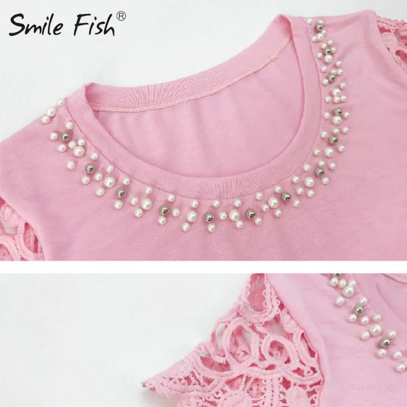 

Crochet Patchwork Short Sleeve Women Mini Dress Plus Size Lace Hollow Out Beading Dress O Neck Elegant Office Bodycon Robe G1738