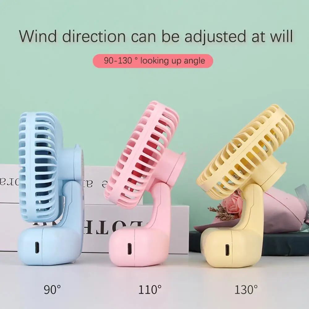 Модный однотонный Настольный/настольный вентилятор с зарядкой от USB и 3