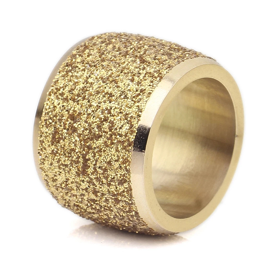 

YPAY 2021 Four Colors Scrub Stainless Steel Wedding Ring for Men Women