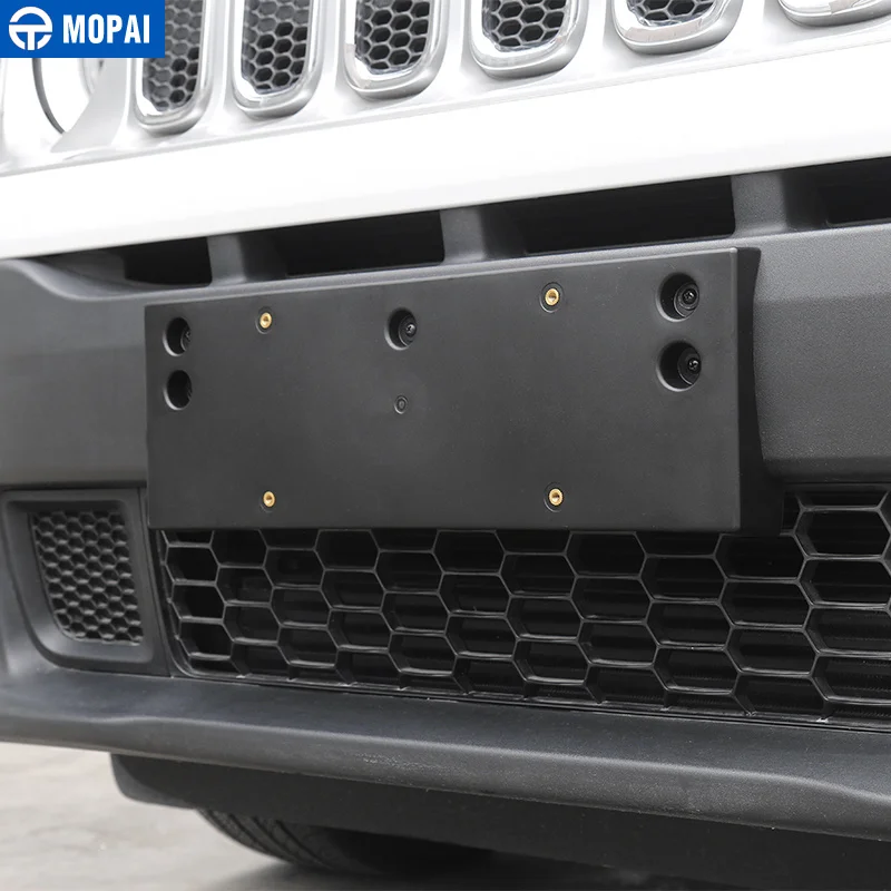 MOPAI ABS передний бампер для автомобиля 4WD кронштейн номерного знака держатель