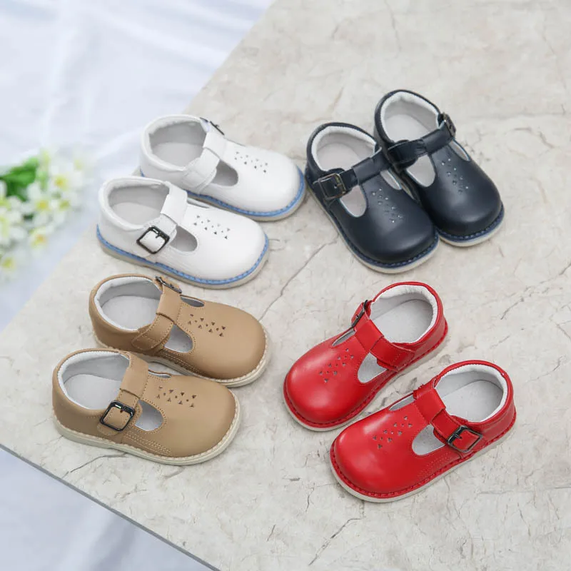 

Summer baby casual shoes High quality genuine leather boys Flat shoes Little kids shoes Baby girls sneakers 12M