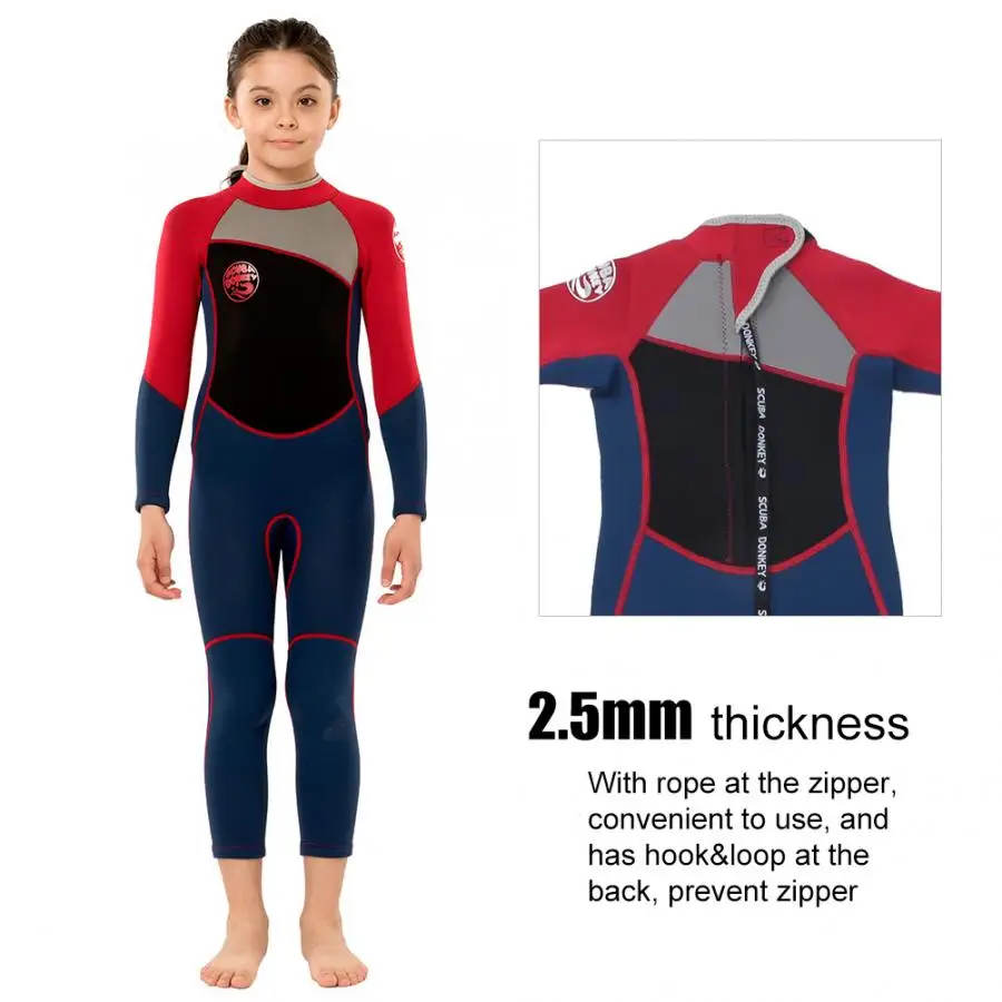 Детский неопреновый купальник с длинным рукавом 2 5 мм цвет в