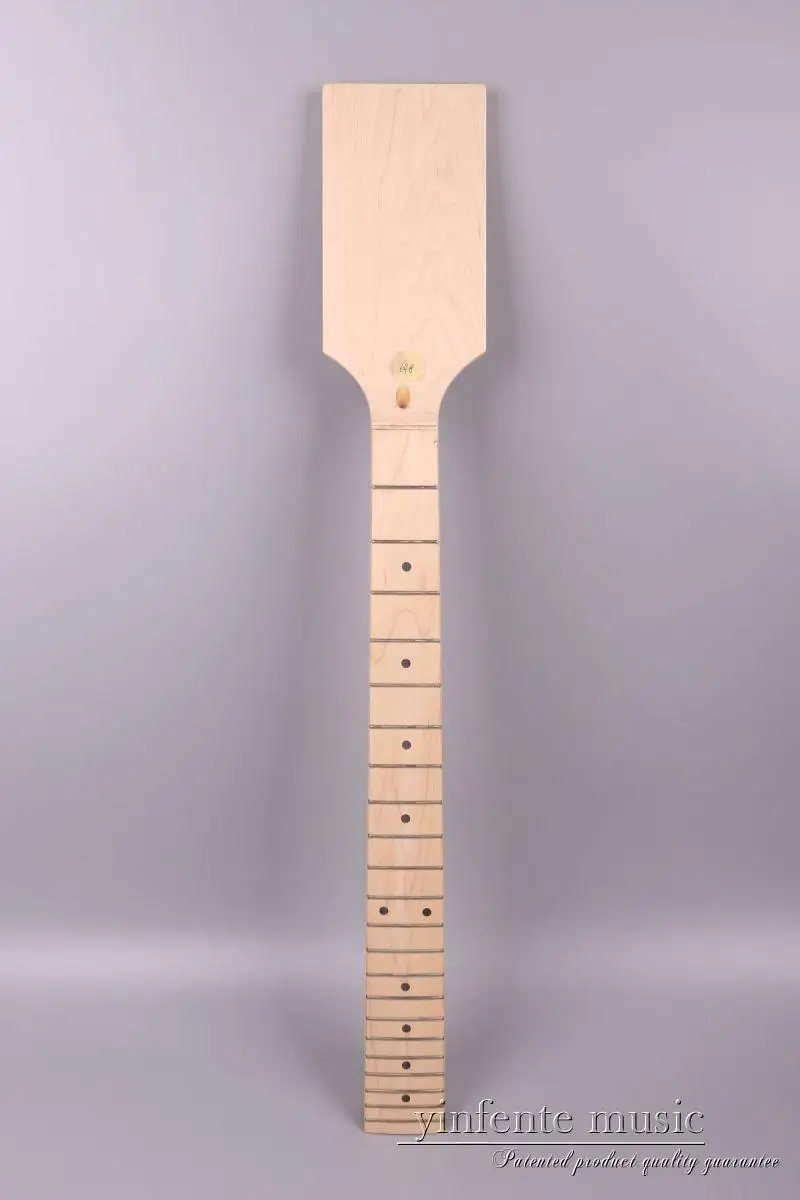 

Maple Electric guitar neck Paddle Replacement Fretboard 22 Fret Truss Rod#5