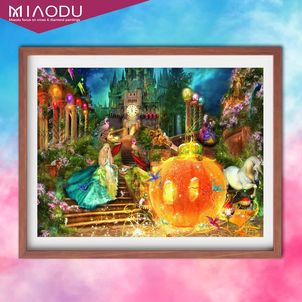

Diamond Painting Disney Cartoon Cinderella Princess Castle Unicorn DIY Art Mosaic Embroidery Full Drill Home Decoration Child