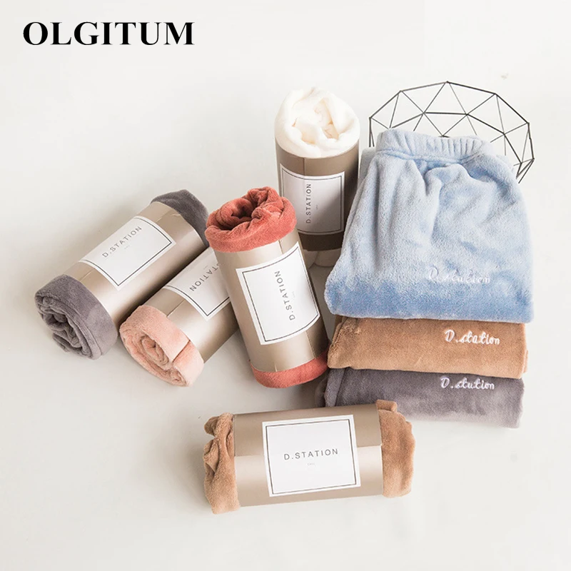 Коралловые бархатные брюки женские шаровары Осень-зима 2019 утепленные теплые