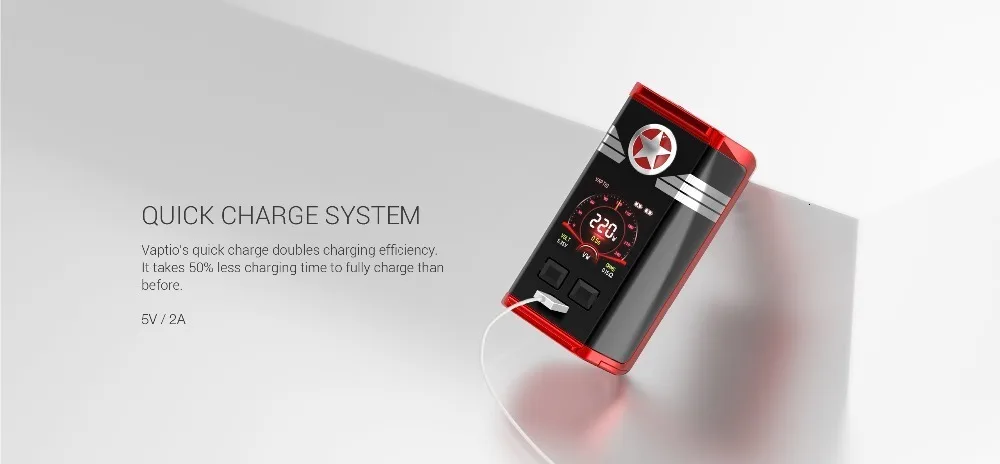 Vaptio CAPT'N 220 Вт мод электронная сигарета vape мод с 1,3 дюймовым oled-экраном поддержка VW 18650 батарея(без аккумулятора