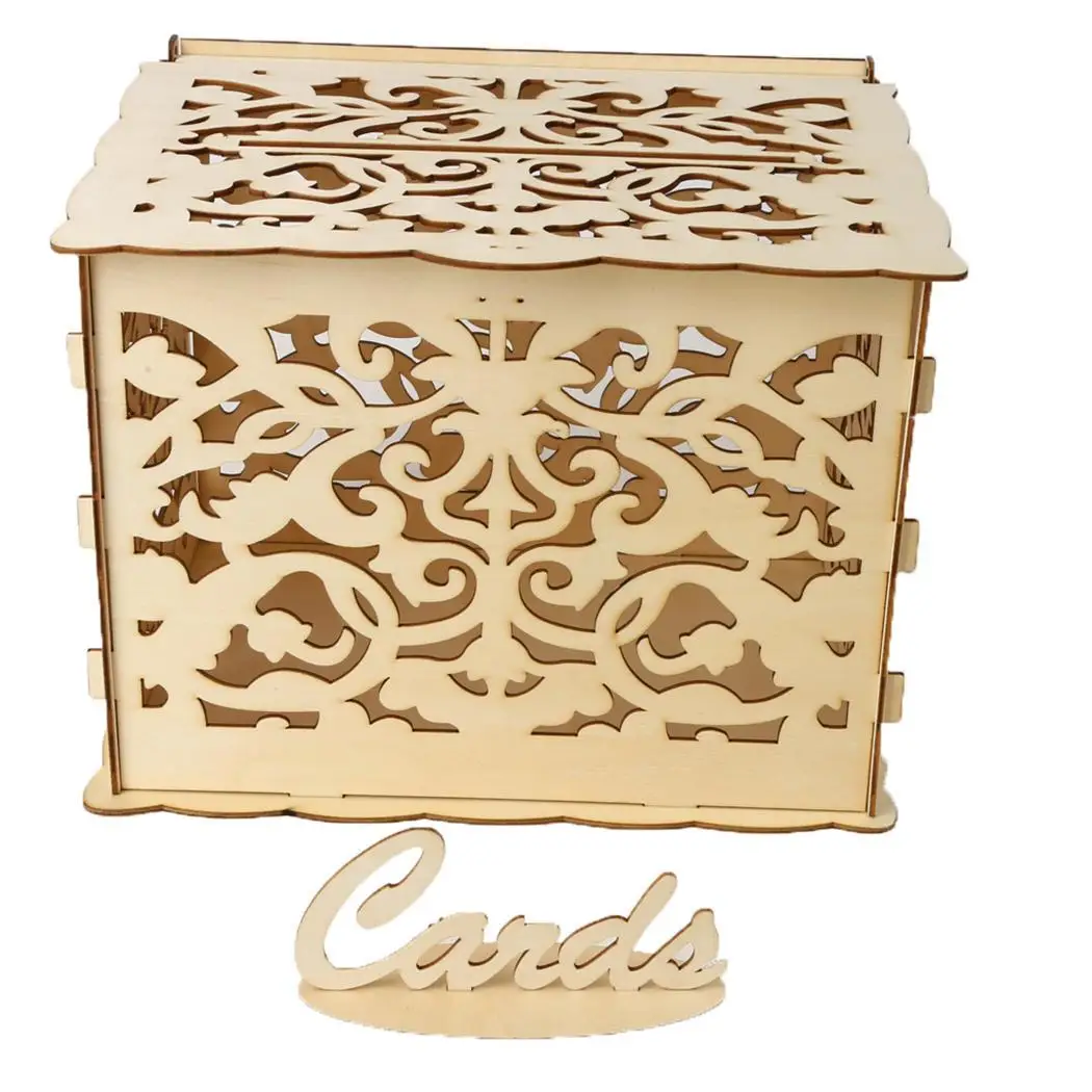 Рождественская Подарочная коробка большой конверт в деревенском стиле с замком