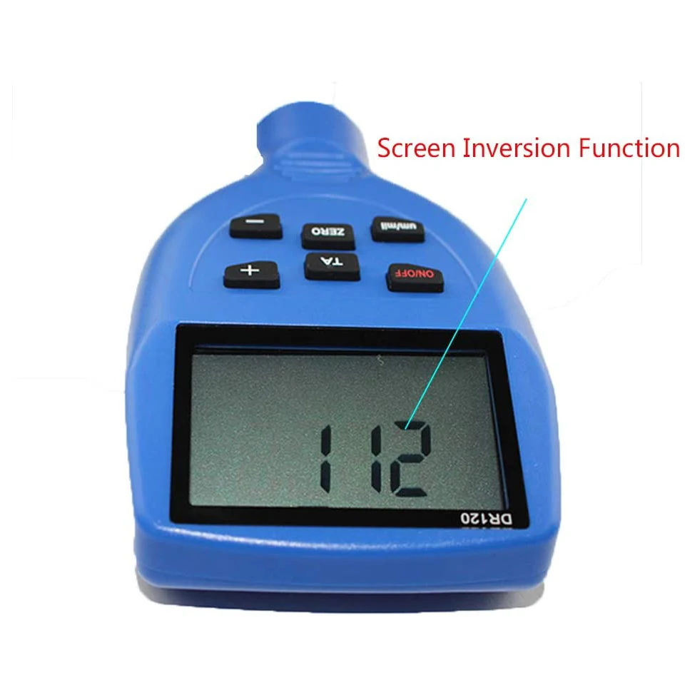 Portable Paint Coating Thickness Gauge with Metal Probe Zin Tester Meter 0~1500um Range | Инструменты