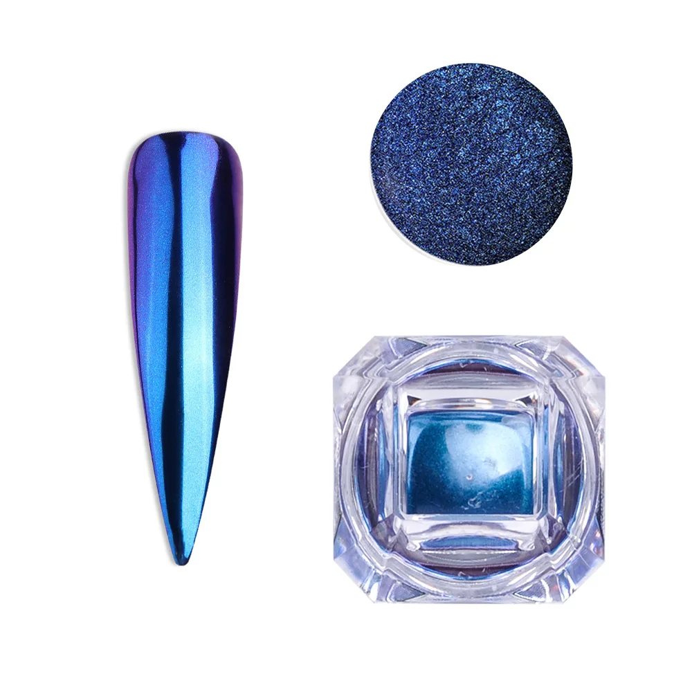 Палочка для ногтей Biutee неоновая зеркальная голографическая пудра с