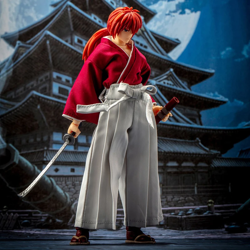 

В наличии! Экшн-фигурка Rurouni Kenshin HITOKIRI BATTOSAIHI MURA KENSHIN S.H.F 16 см из ПВХ со сменной головой, игрушки в подарок