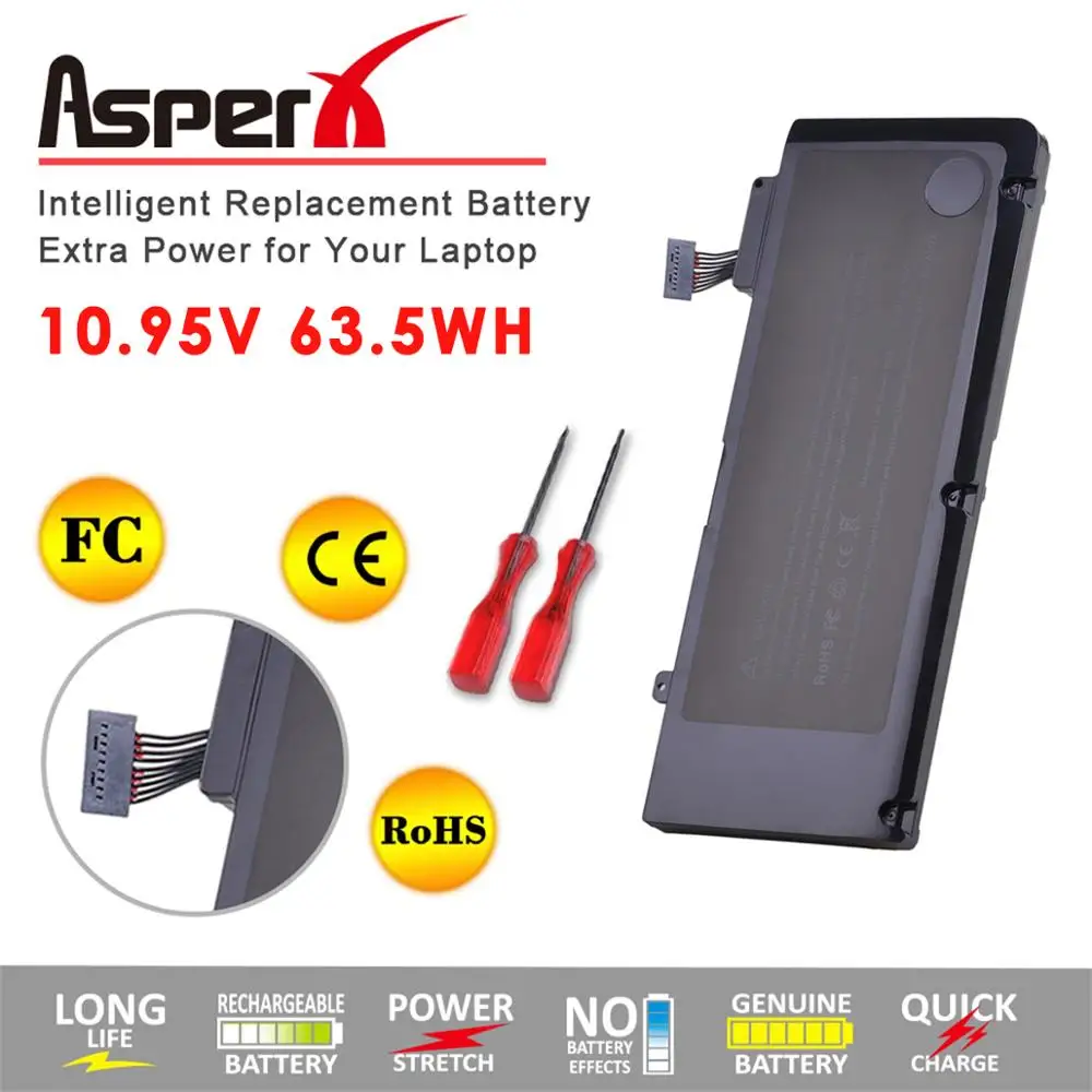 AsperX A1322 A1278 Батарея для Apple MacBook Pro 13 &quot2009 2010 2011 MB991LL/MB990LL/A 661 5229 5557 020 6547 A 6765