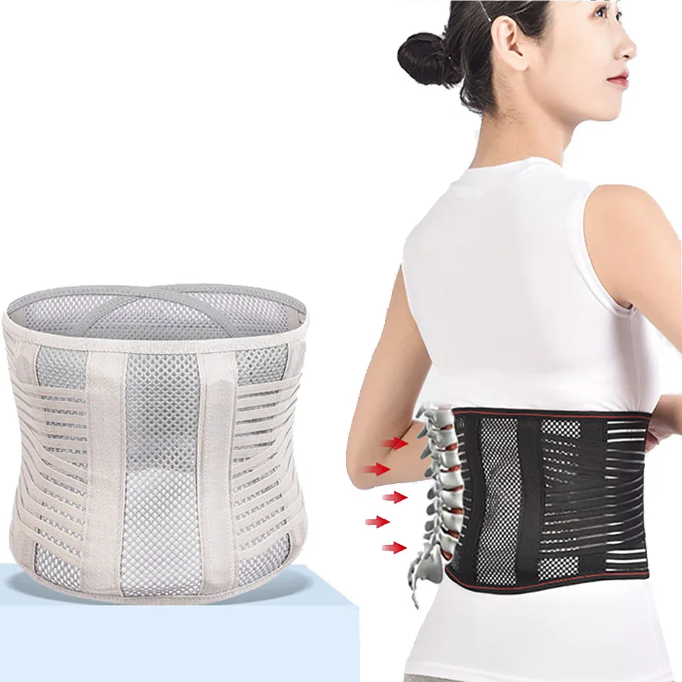 

Exercise Self Heating Decompression Belt Fitness Waist Back Support Belt Lumbar Disc Protrusion Orthopedic Pain Relief