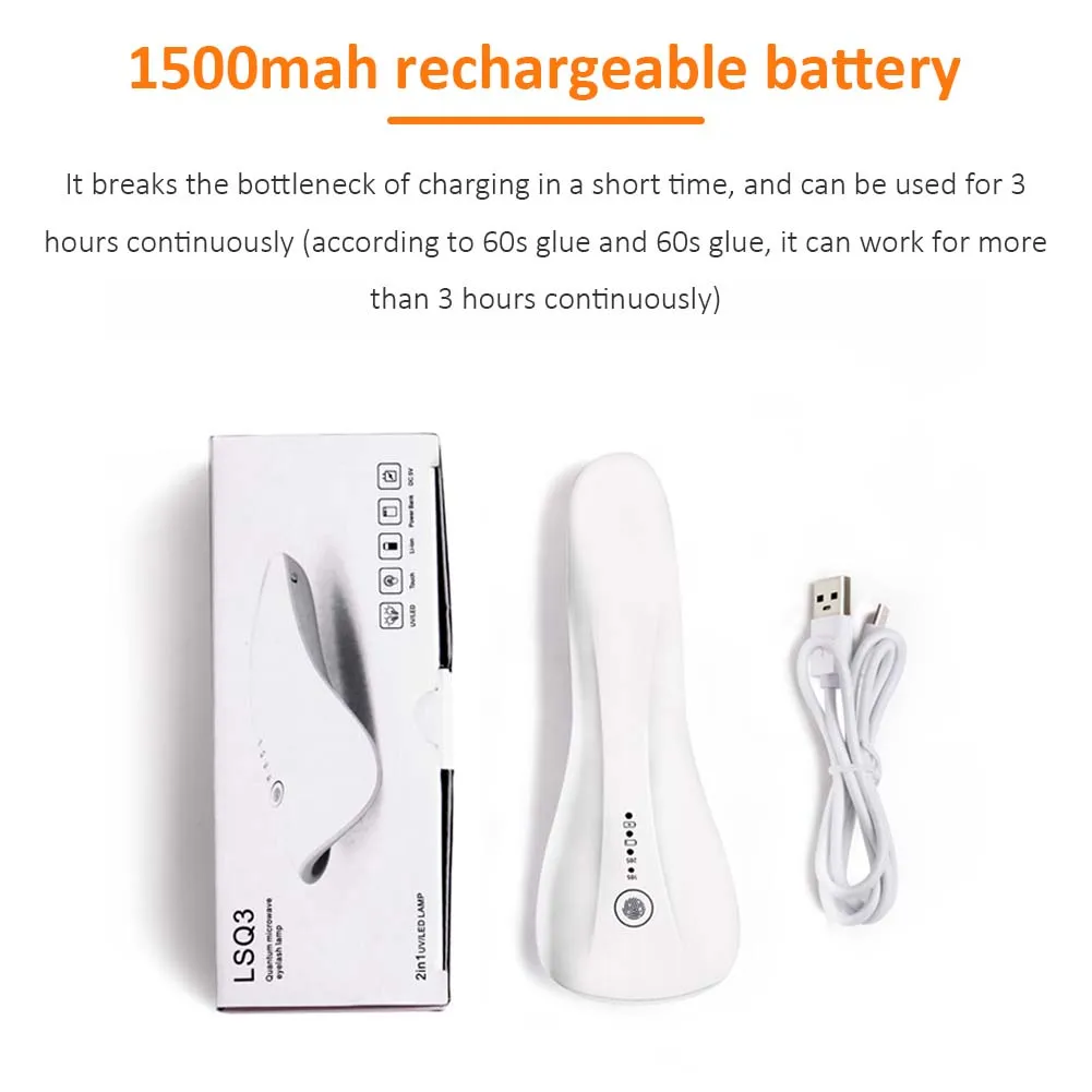 

5W Portable Nail Lamp Nail Dryer Machine UV LED Lamp Handheld Micro USB Charging Quick-drying Manicure Lamp For Gel Varnish