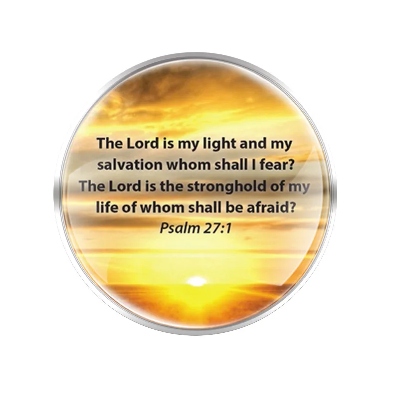 

2021 Bible Verse Brooches Glass Convex Dome Women Men Decoration Pins Jewelry Gifts